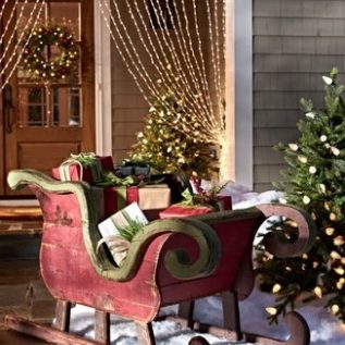 новогоднее оформление сцены