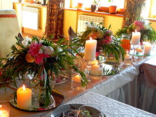 флористика со свечами