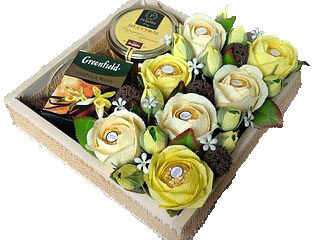 букет из конфет