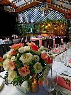 свадьба пудрово-розовом цвете