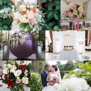 свадебное оформление президиума