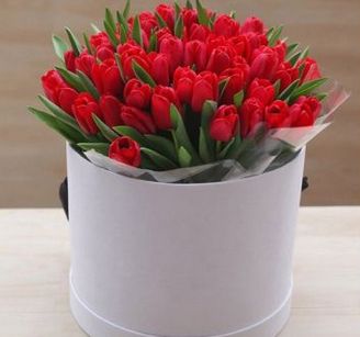 цветы в коробке