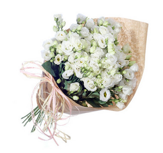 букет с эустомой