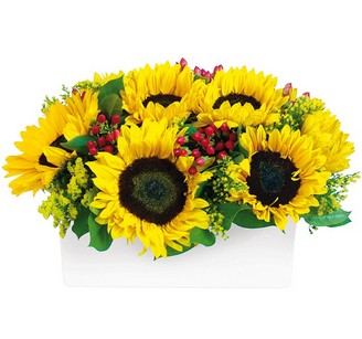 букет с подсолнухами